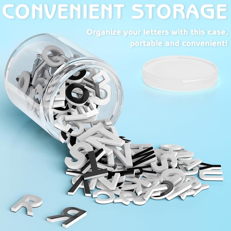 Lzttyee Decorative Magnetic EVA Alphabet Letters for Refrigerator/White Board (117pcs Letters White) - Image 5