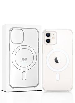 Magnetic Magnetic mobile phone case (iPhone 11), compatible with MagSafe, thin transparent mobile phone cover, shockproof, made of thermoplastic polyurethane  - Image 1
