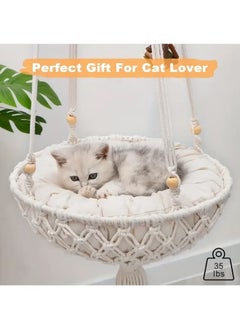 RATSAW Cat Cage Hammock Hanging Soft Pet Swing Bed For Kittens Puppies Rabbits Or Small Pets Double layer Pet Hanging Bed 120cm  - Image 3
