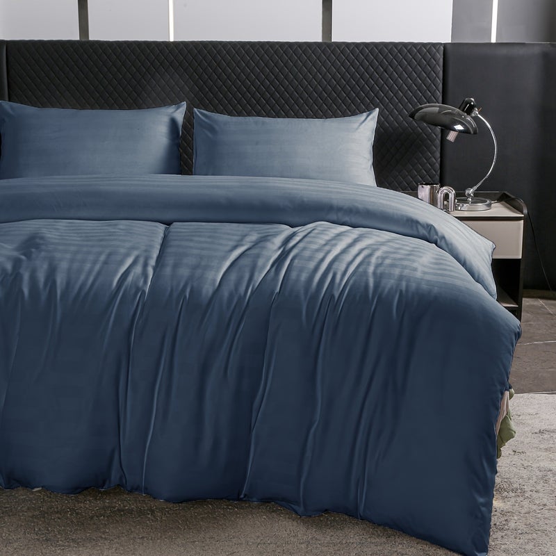 All-Season Cool And Skin-Friendly Satin Duvet Cover Soft Breathable Comfortable Duvet Cover Suitable for Bedrooms And Guest Rooms (One Duvet Cover Solely) - Image 4