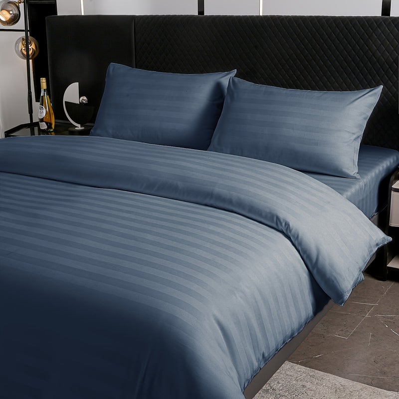 All-Season Cool And Skin-Friendly Satin Duvet Cover Soft Breathable Comfortable Duvet Cover Suitable for Bedrooms And Guest Rooms (One Duvet Cover Solely) - Image 3