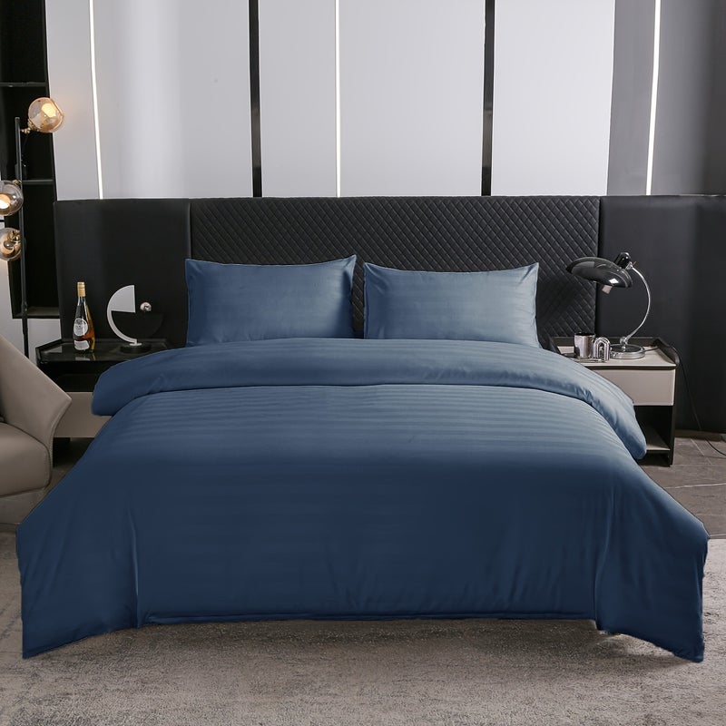 All-Season Cool And Skin-Friendly Satin Duvet Cover Soft Breathable Comfortable Duvet Cover Suitable for Bedrooms And Guest Rooms (One Duvet Cover Solely) - Image 5