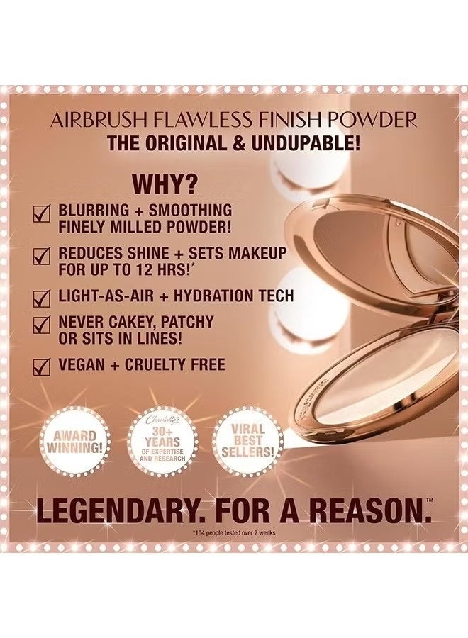 Charlotte Tilbury Airbrush Flawless Finish Powder, Long-Lasting Matte Finish - 1 Fair - Image 2