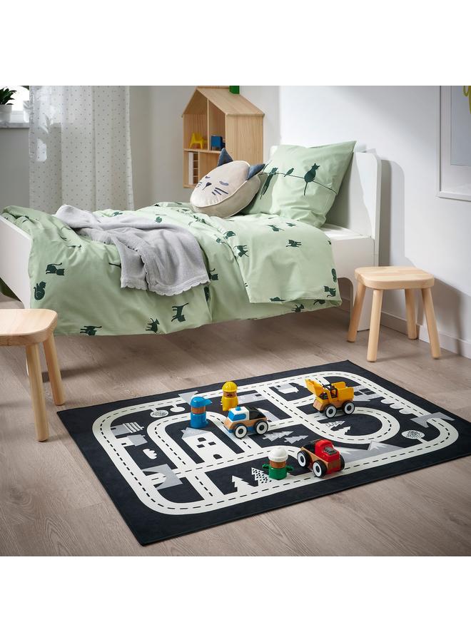 erorex Rug, dark grey, 74x100 cm - Image 2