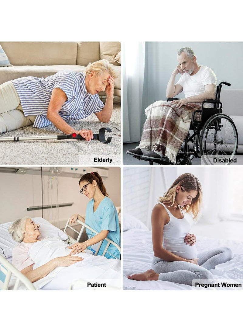 CMGTYYD. جهاز نداء مقدم الرعاية اللاسلكي، زر نداء إنذار كبار السن، نظام تنبيه الحياة لكبار السن، إنذار الذعر الشخصي لكبار السن/المنزل/المريض/الإعاقة/الممرضة، سدادات 500 قدم + المملكة المتحدة (مستقبل واحد وزر اتصال واحد) - Image 5