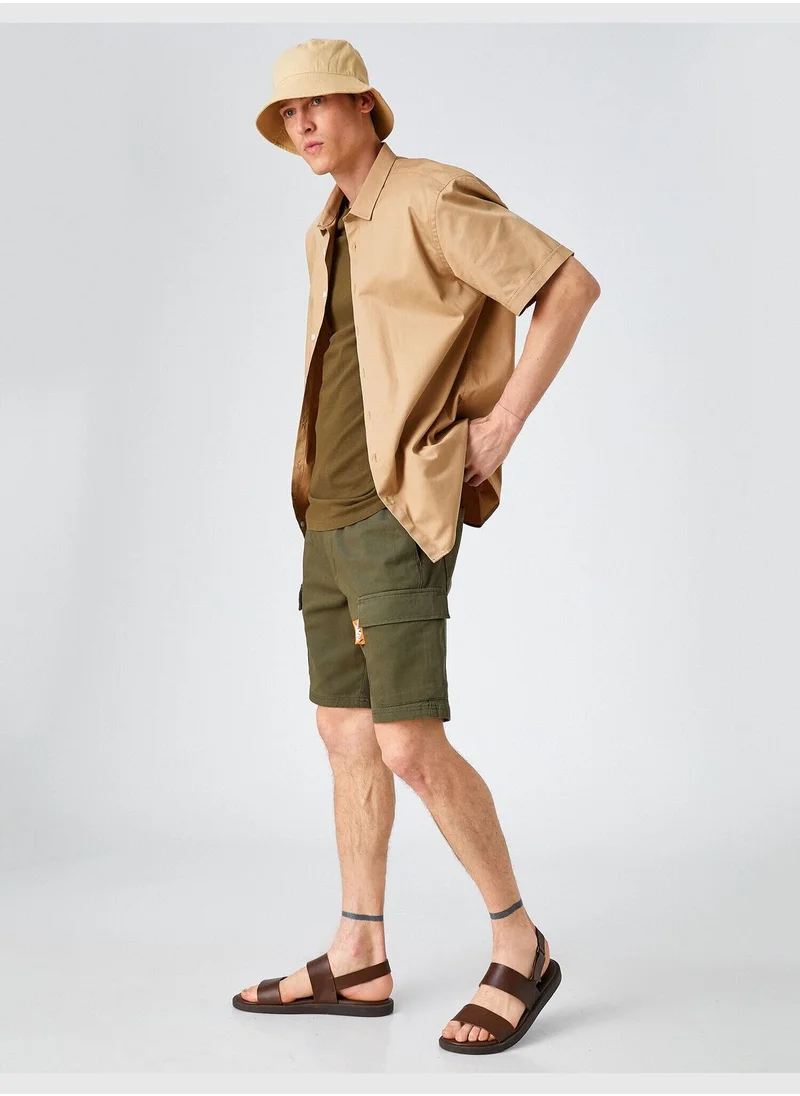 KOTON Tie Waist Cargo Shorts