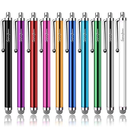 STYLUSHOME 10 Pack Stylus Pens for Touch Screens, Mesh Fiber Tip Stylus Pens for ipad iPhone Tablets Samsung All Precision Capacitive Universal Touch Screen Devices - Image 1