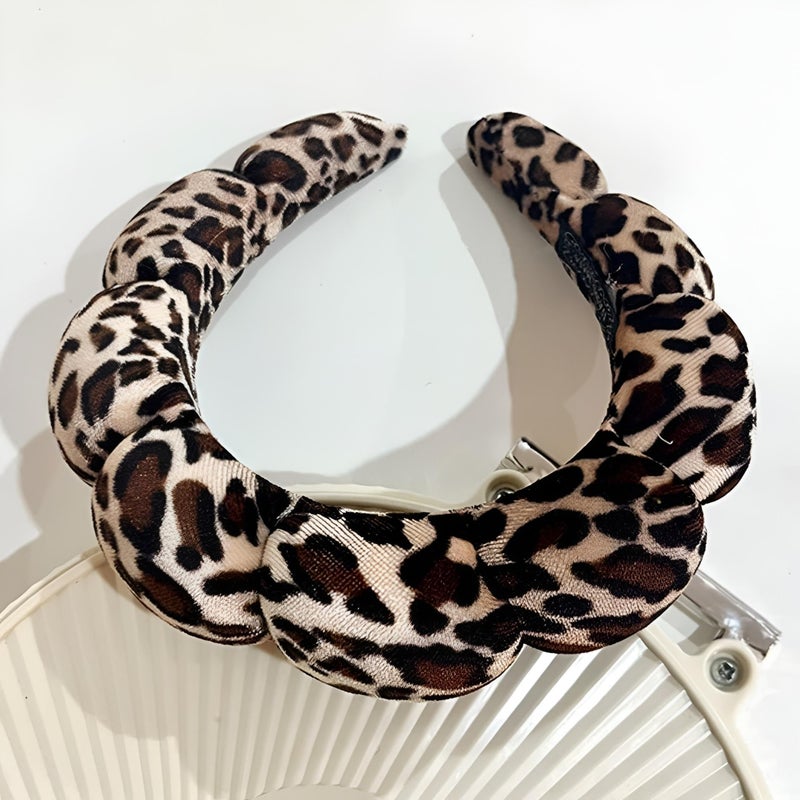Skincare Headbands - Sponge Puffy Terry Cloth Hairband for Women Spa, Makeup Washing Face Headwear Accessories for Girls Soft Daily Beauty Care (Model 10) - Image 2