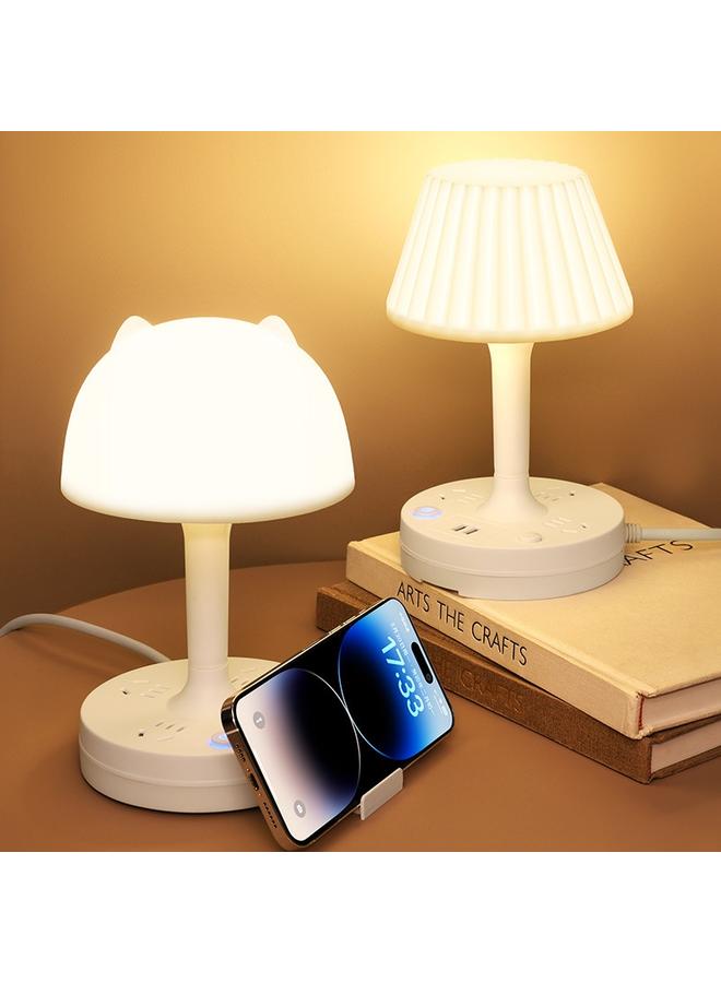 Bluejw Factory Direct Supply New Desk Lamp Master Bedroom Bedside Lamp Baby Feeding Eye Protection Night Light Socket Integrated Sleep Lamp - Image 2