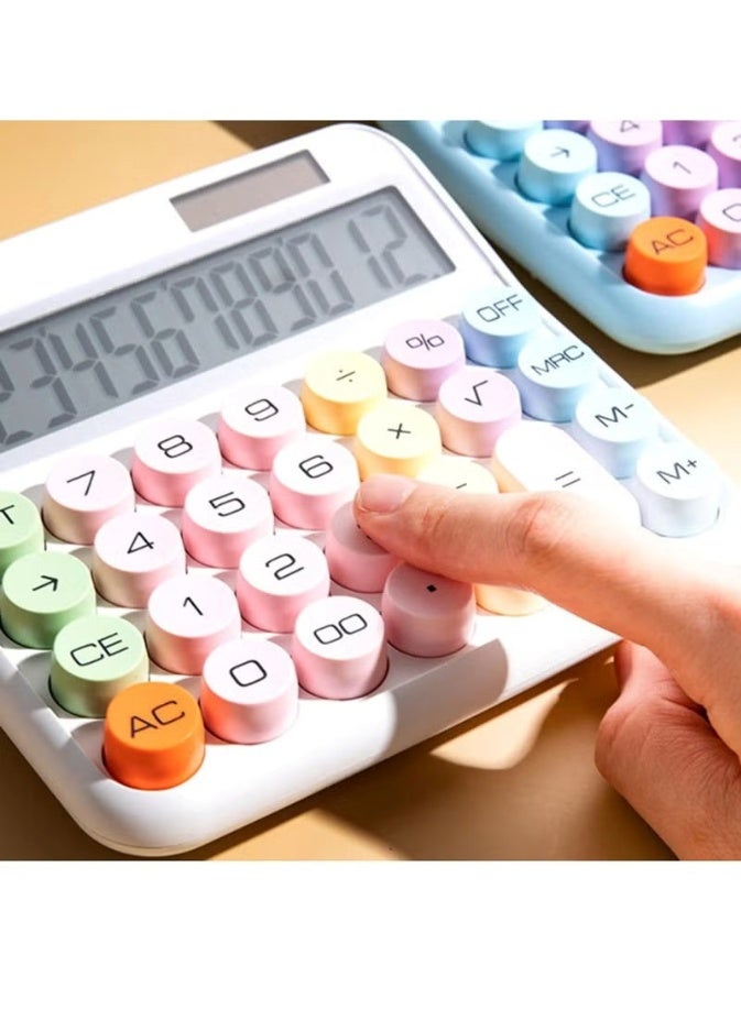 Xpert 12 Bit Large Display Desktop Calculator with Oversized Screen and Big Button Design Office Computer with Dual Power Source for Students School Accounting Use - Image 2