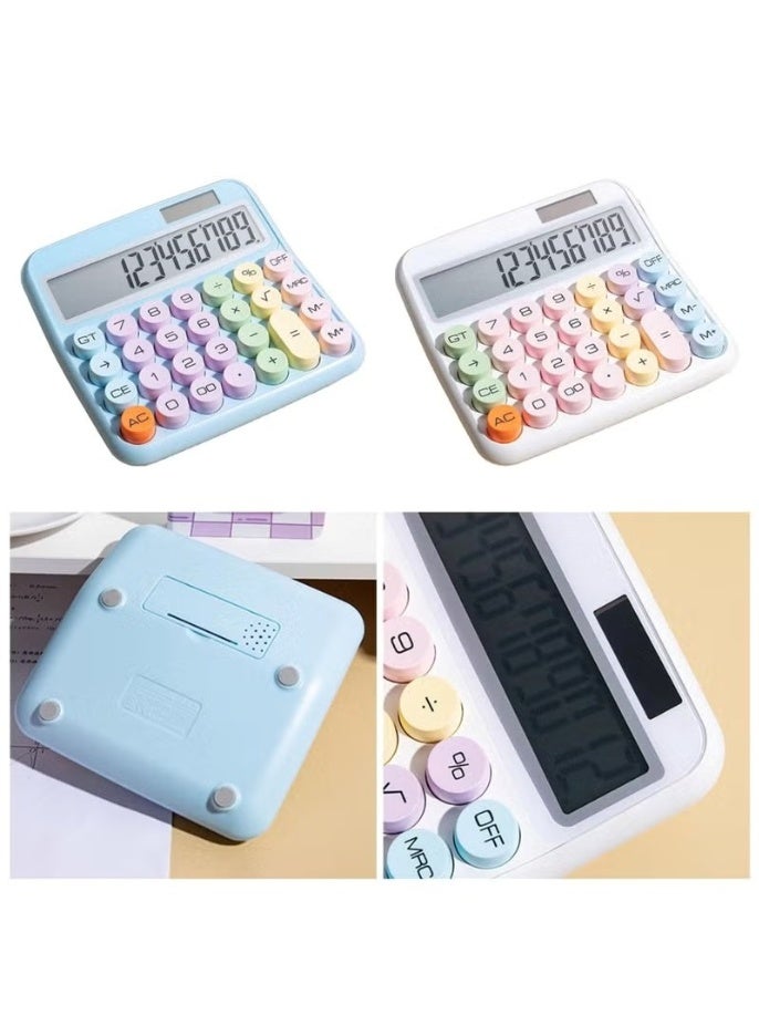 Xpert 12 Bit Large Display Desktop Calculator with Oversized Screen and Big Button Design Office Computer with Dual Power Source for Students School Accounting Use - Image 4