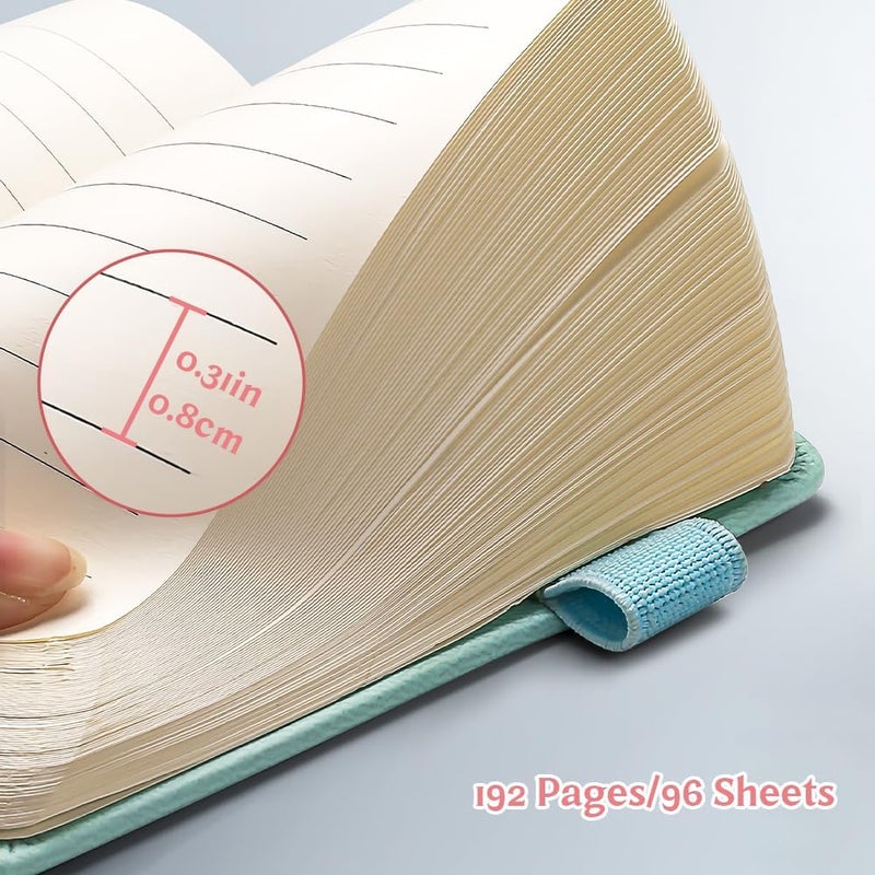 KASTWAVE 5 PCs Small Notebooks with Pen, A7 Pocket Spiral Notepads, Wirebound Memo Pad, Little Mini Notebook for Home Office Accessories, 5 Colored Notebooks, 96 Sheets Per Notebook (8X11 cm) - Image 3