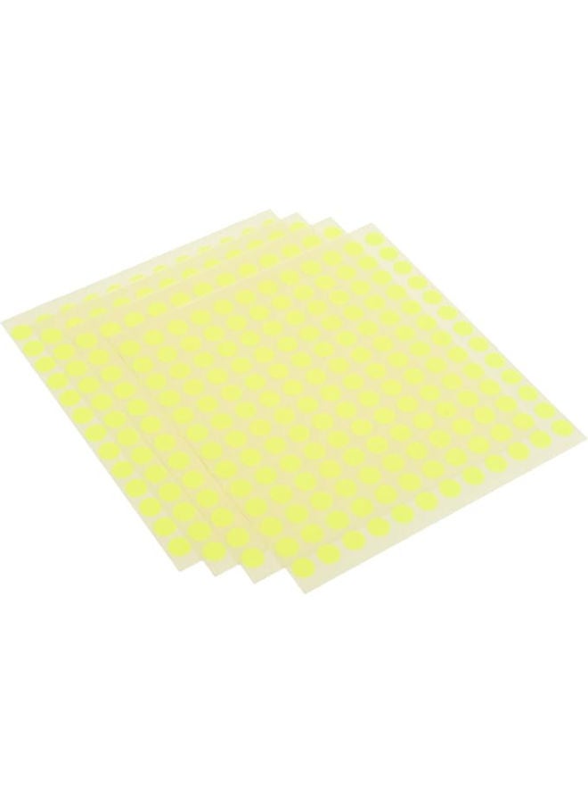 El Manar Striking Round Compact Adhesive Label Sticker, 10 mm With Premium Material Suitable For Home, School And Office - Image 1