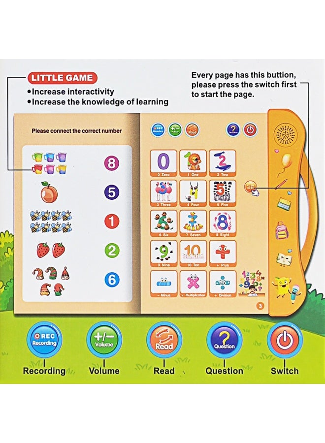 Montessori English Talking Book for Toddlers 3-5 | Interactive Audio Book with Touch Sensors, Music & Phonics Learning | Educational Activity Toy for Preschool Kids - Image 2