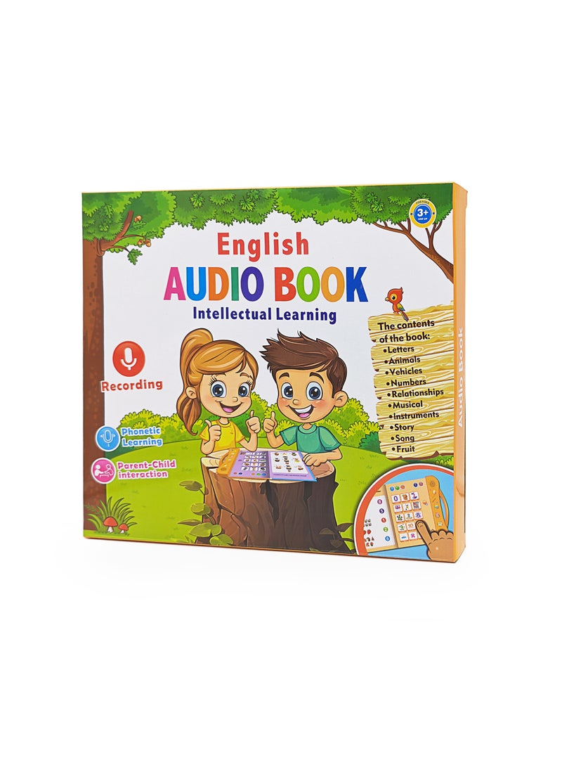 Montessori English Talking Book for Toddlers 3-5 | Interactive Audio Book with Touch Sensors, Music & Phonics Learning | Educational Activity Toy for Preschool Kids - Image 4