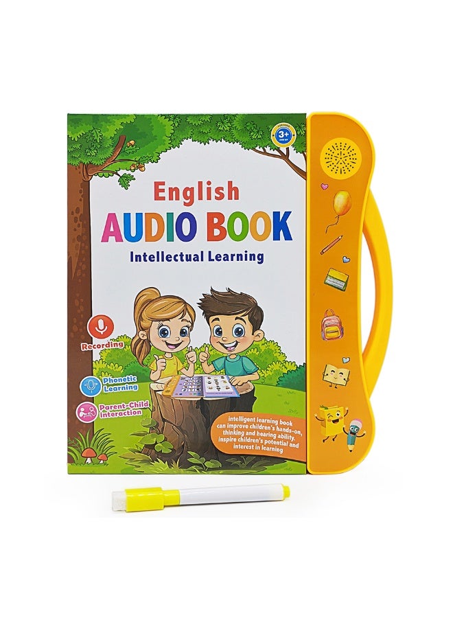 Montessori English Talking Book for Toddlers 3-5 | Interactive Audio Book with Touch Sensors, Music & Phonics Learning | Educational Activity Toy for Preschool Kids - Image 1