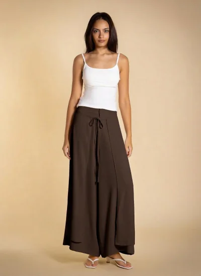 SHAPES FRONT WRAP TROUSERS