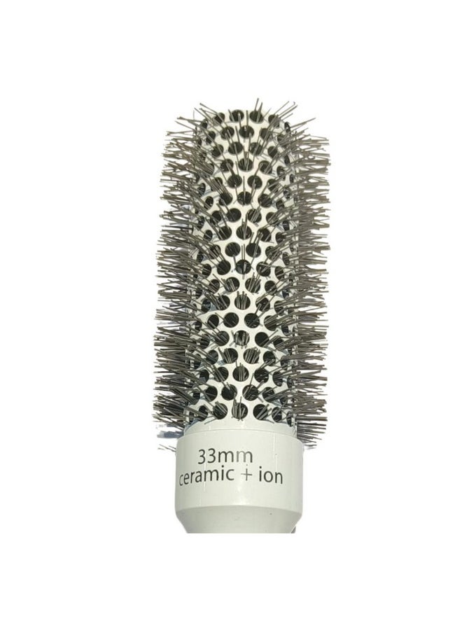 Scarlet Line - Professional Round Brush For Blow Drying Ceramic Ion Thermal Barrel Brush For Precise Styling And Maximum Volume - Lightweight Round Hair Brush_32Mm - Image 1