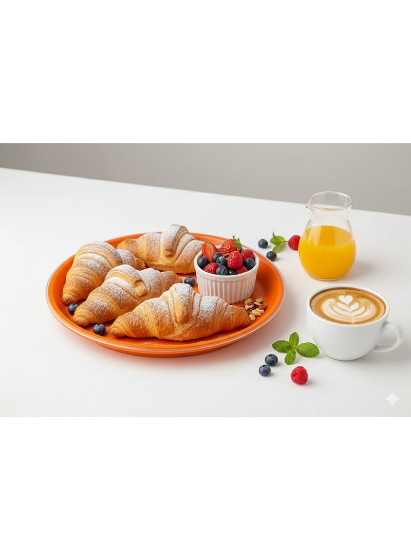 favilla 32cm Round Plastic Serving Tray - Multi-Purpose - Lightweight and Durable - Multiple Colors - Code 977 - Image 3
