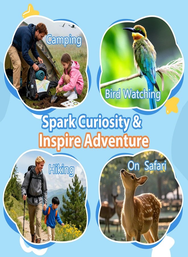 EPIMA Binoculars Toys for Kids 3 4 5 6 Year Old Boys Girls Toddler Binoculars for Bird Watching Camping Hiking, Educational Learning Outdoor Toy, Halloween Christmas Birthday Gifts for Kid Ages 3-5 4-6 5-7 - Image 3