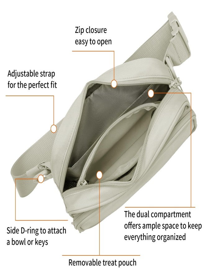 Runlight Dog Training Treat Pouch Fanny Pack,Dog Waist Belt,Dogs Walking Bag Crossbody with Poop Bags,Puppy Treat Bag Training Pouch (Khaki) - Image 4