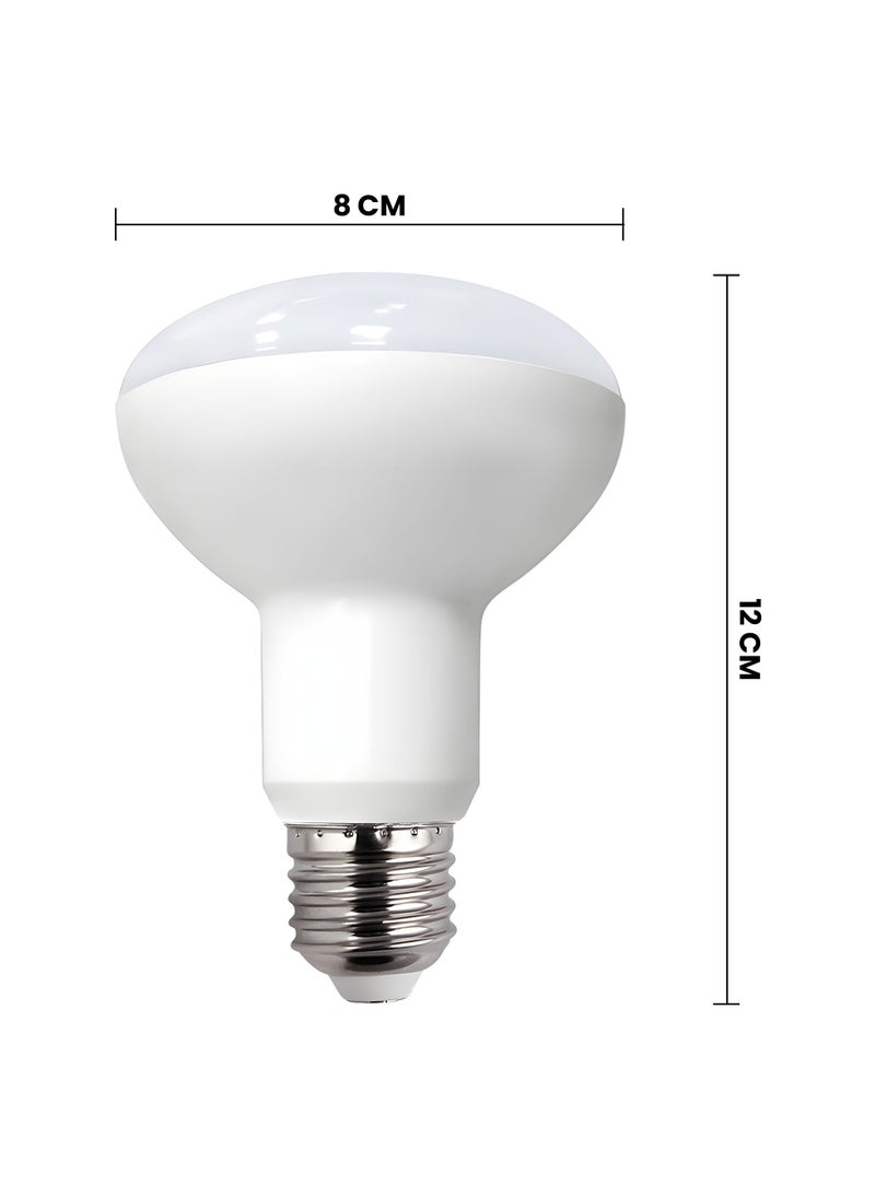 Duravel Duravel 6W LED Light Bulb, E27 Base, White, Indoor Flood Lamp 15000 Hours Long Life Span  - Image 2
