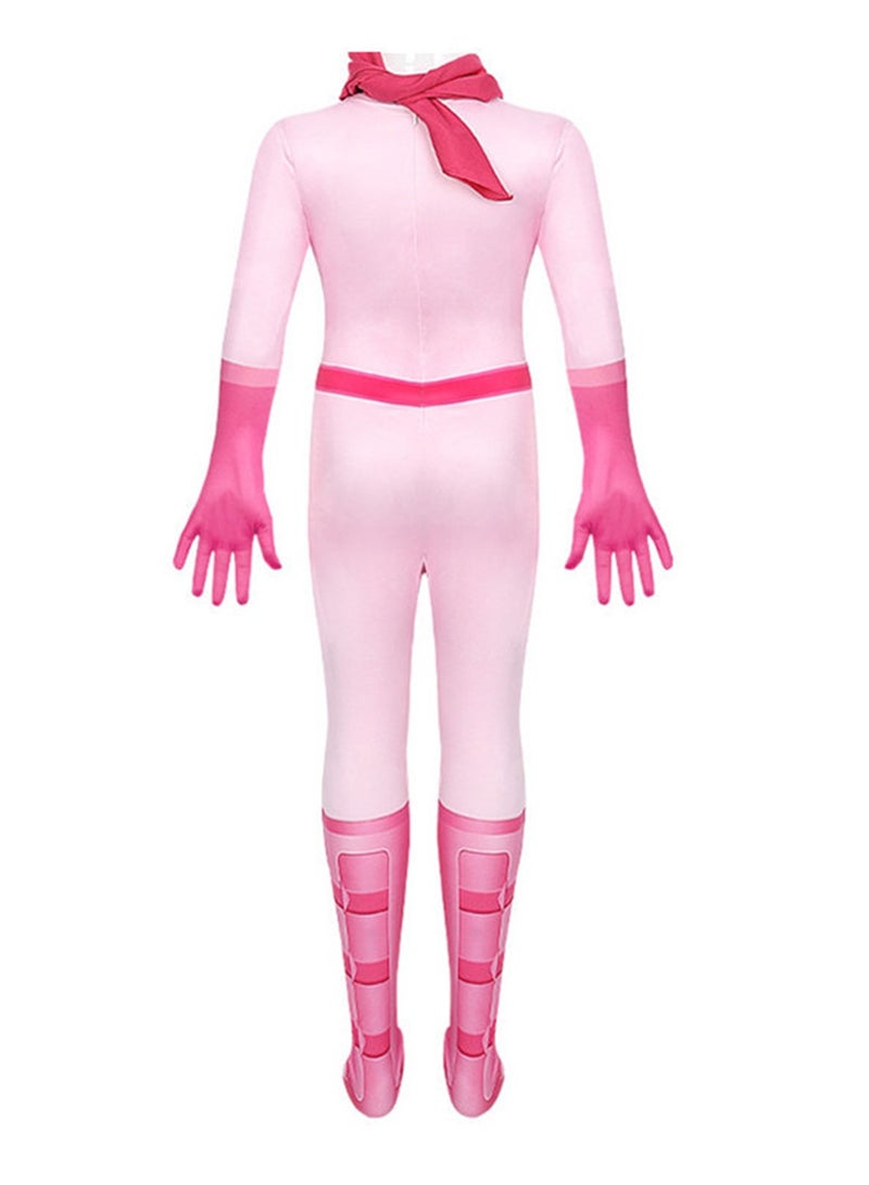 Princess Peach Jumpsuit Children's Mario Movie Cosplay Costume Performance Costume - Image 3