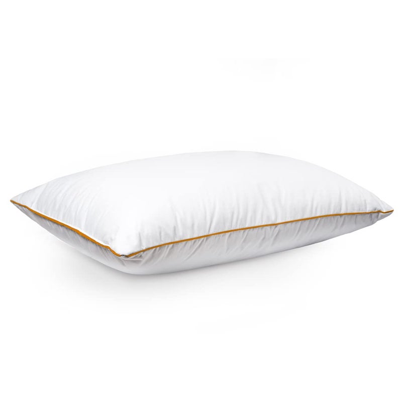 Layers Sleepy Happy Cotton Pillow Memory Foam Fill Breathable Moisture Absorbent Lightweight Soft Pillow Anti Odor Anti Bacteria 575 GSM Standard Size White