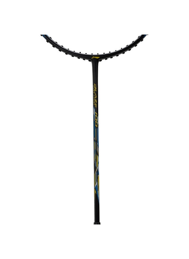 Li-Ning Badminton Racket - Blaze 100 - 84g (Charcoal/Lime/Blue) - Unstrung - Image 3
