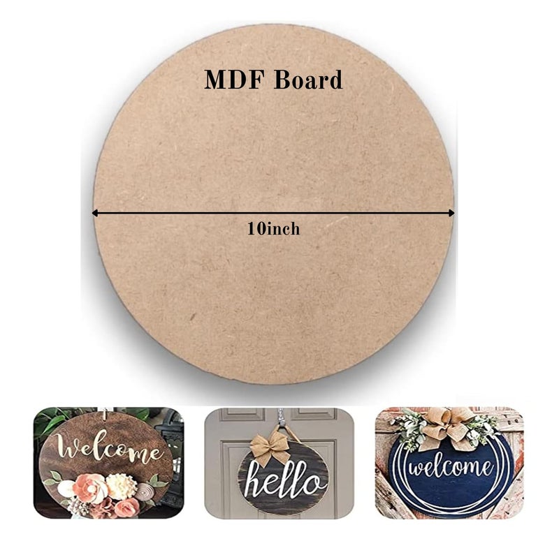 Definite Art Round MDF Board for Mandala Art DIY Creation with 5 Dotting Tools & 8 Mandala Sticks (Pack of 5 X MDF 10 Inch Circle with 5 X Dotting Tools & 8 X Mandala Sticks) - Image 2