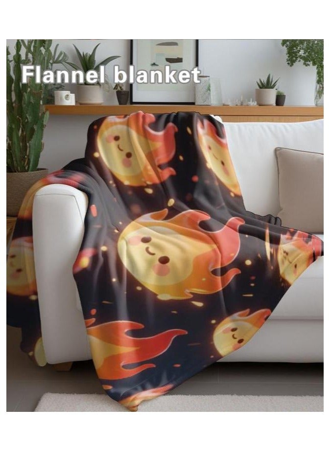 عام بطانية رقيقة من الفانيلا (دافئة ومريحة، ومناسبة للنوم واستخدام الألعاب وإزالة الغبار ومقاومة للرمل) 150 سم * 200 سم - 935 - Image 3