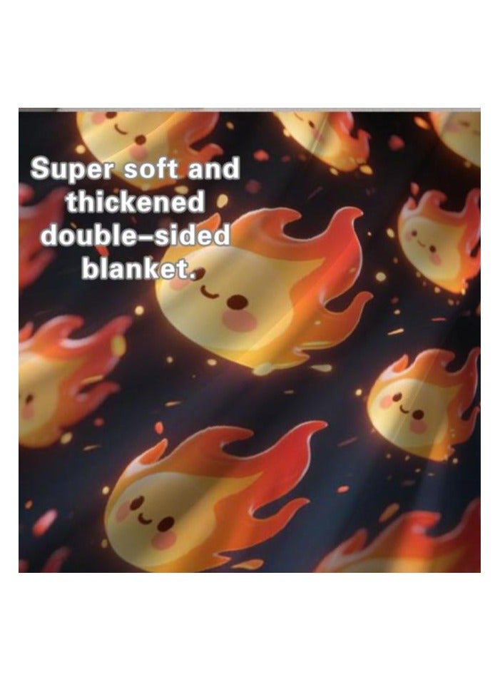 عام بطانية رقيقة من الفانيلا (دافئة ومريحة، ومناسبة للنوم واستخدام الألعاب وإزالة الغبار ومقاومة للرمل) 150 سم * 200 سم - 935 - Image 5