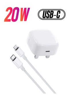 Type C Fast Charging Wall Plug With Lightning Cable