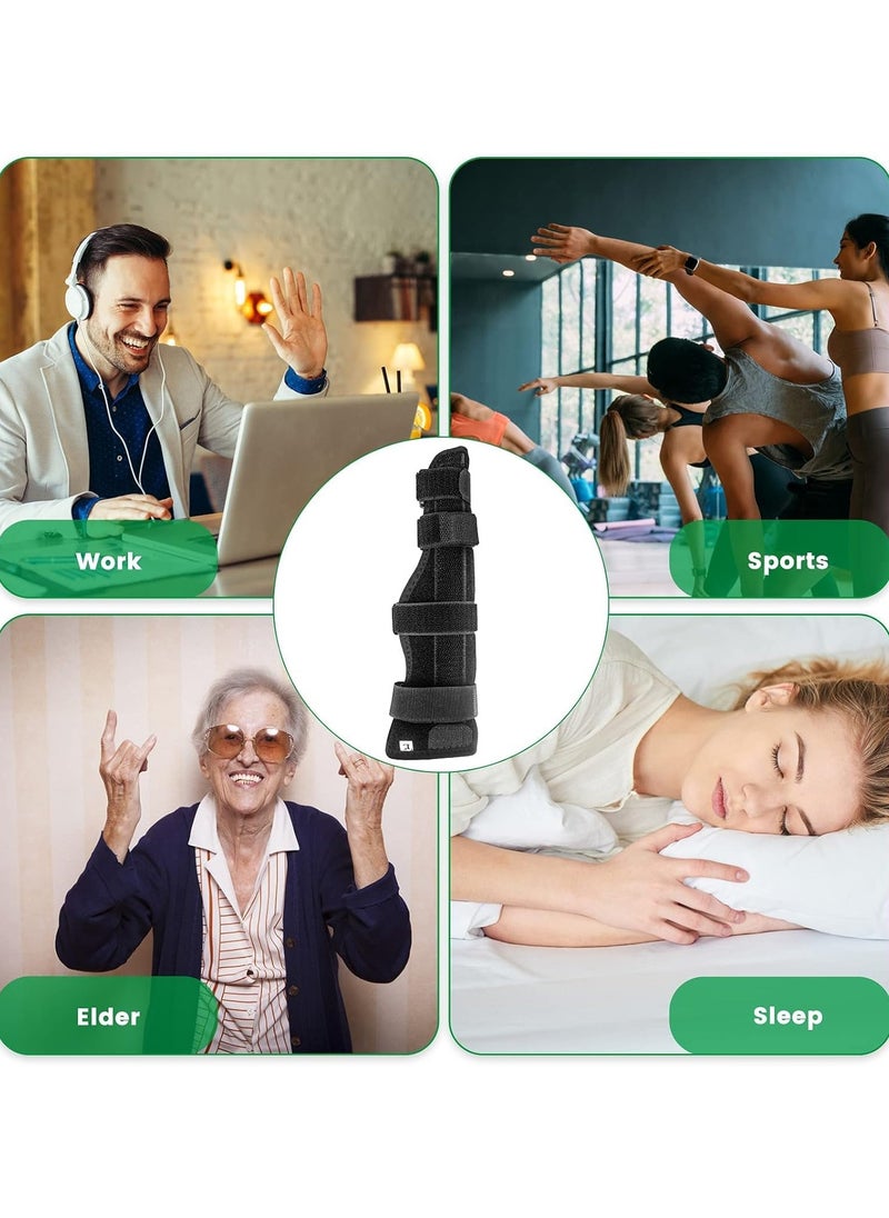 Generic - Boxer Finger Splint and pinky Splint Support for Trigger Finger boxer's Fracture Finger Fracture Tendonitis Metacarpal Fracture Sprains Fits Both Left and Right HandM Size - Image 1
