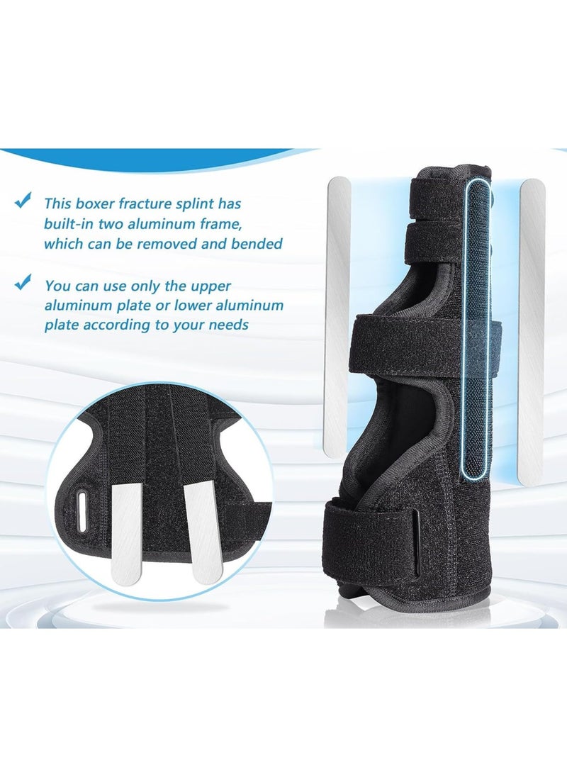 Generic - Boxer Finger Splint and pinky Splint Support for Trigger Finger boxer's Fracture Finger Fracture Tendonitis Metacarpal Fracture Sprains Fits Both Left and Right HandM Size - Image 1