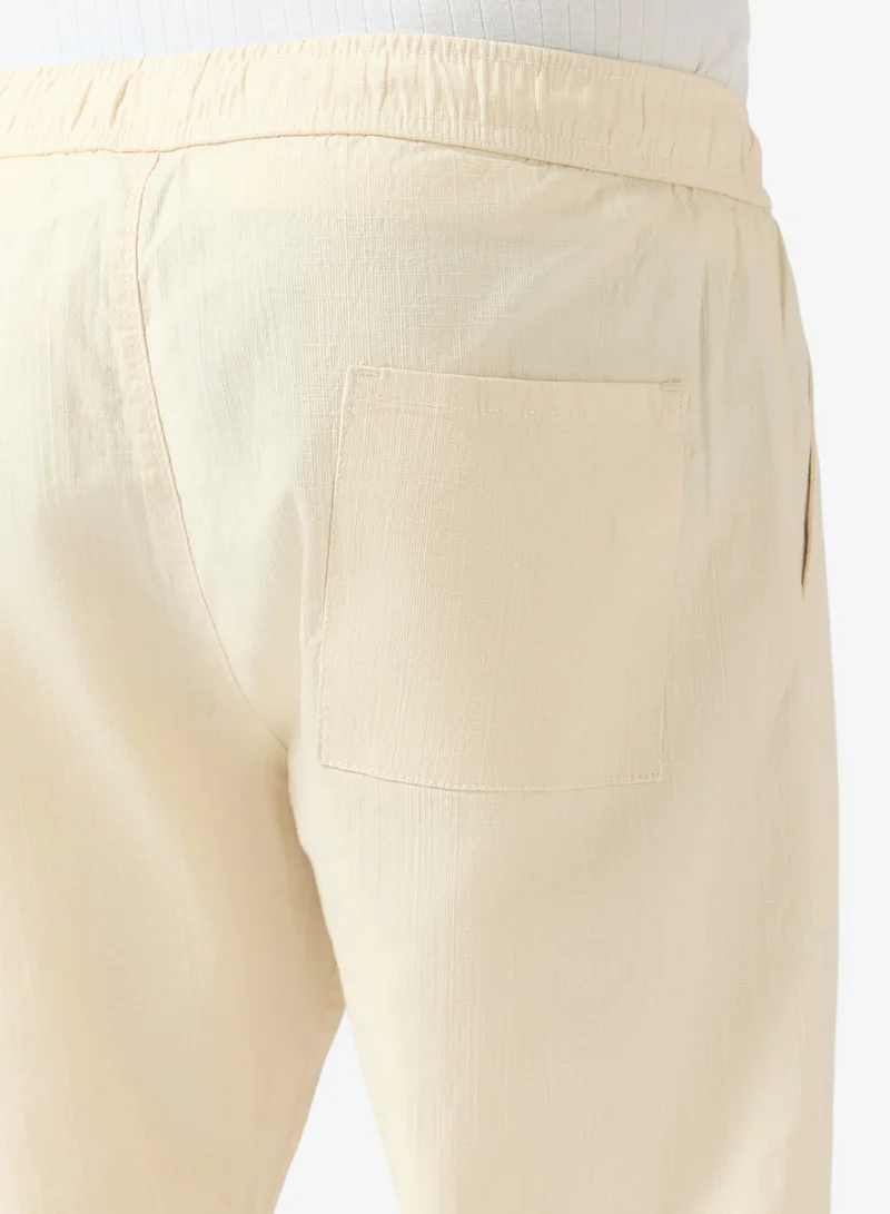 Seventy Five Cream Premium Relaxed Fit Pant for Men | Best Price UAE