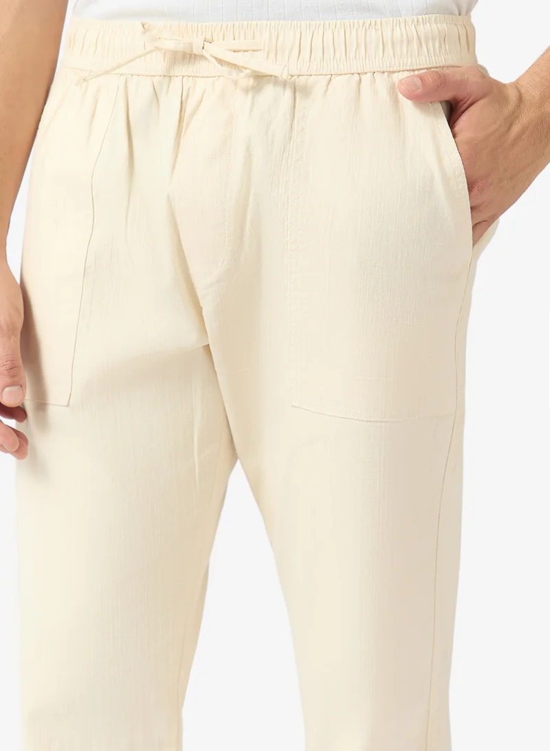Seventy Five Cream Premium Relaxed Fit Pant for Men | Best Price UAE