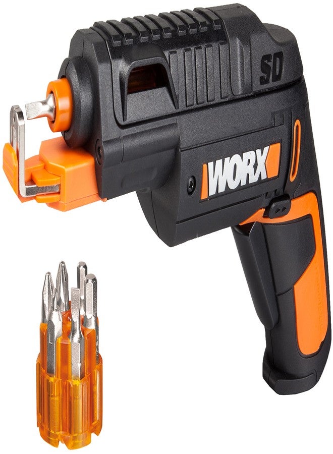 WORX WX255 | 4V Screwdriver | Automatic Bit Change | Screw Adapter | Includes Bit Kit | LED Light | Lightweight and Compact | Screwing Efficiency - Image 4