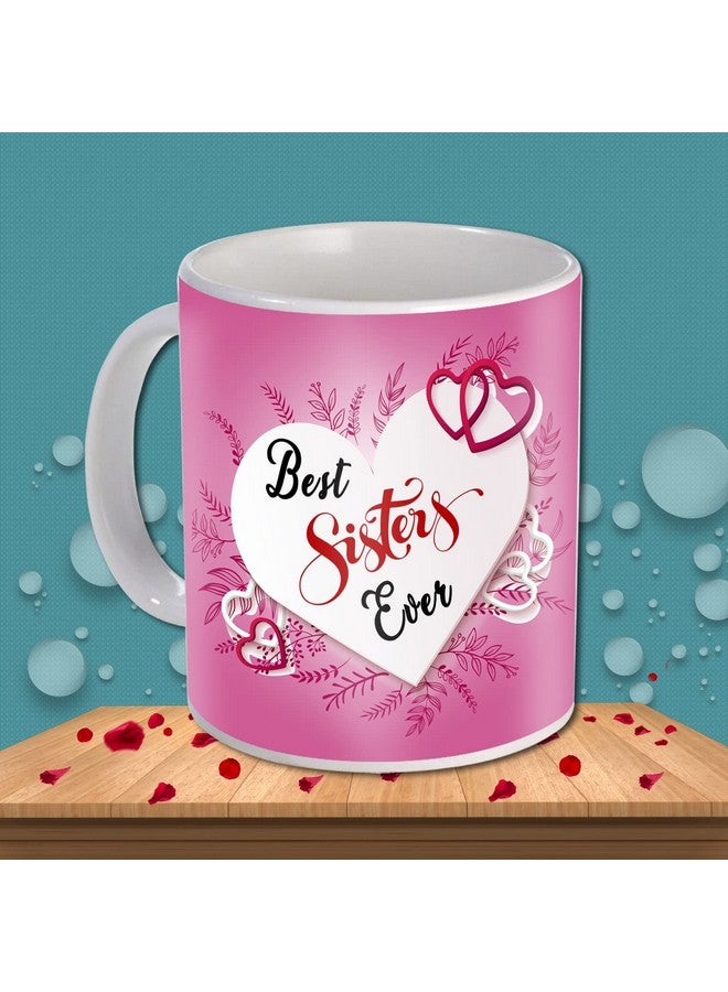 AWANI TRENDS AWANI TRENDS Ceramic Gift For Sister Birthday Anniversary Gift Rakhi Gift Retrun Gift Combo-Printed Coffee Mug Cushion Cover(12X12 Inch) With Filler And Keychain (Red), 350 ML - Image 5