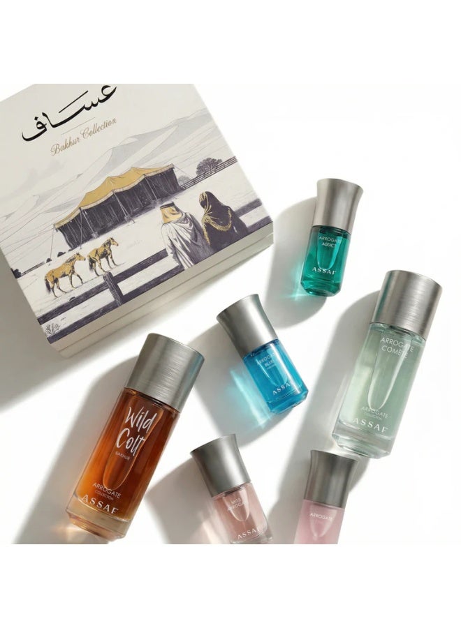 عساف عطور عساف - المجموعه البخوريه (وايلد كولت ، اروجنت كومت) ٤ عطور ميني - Image 2