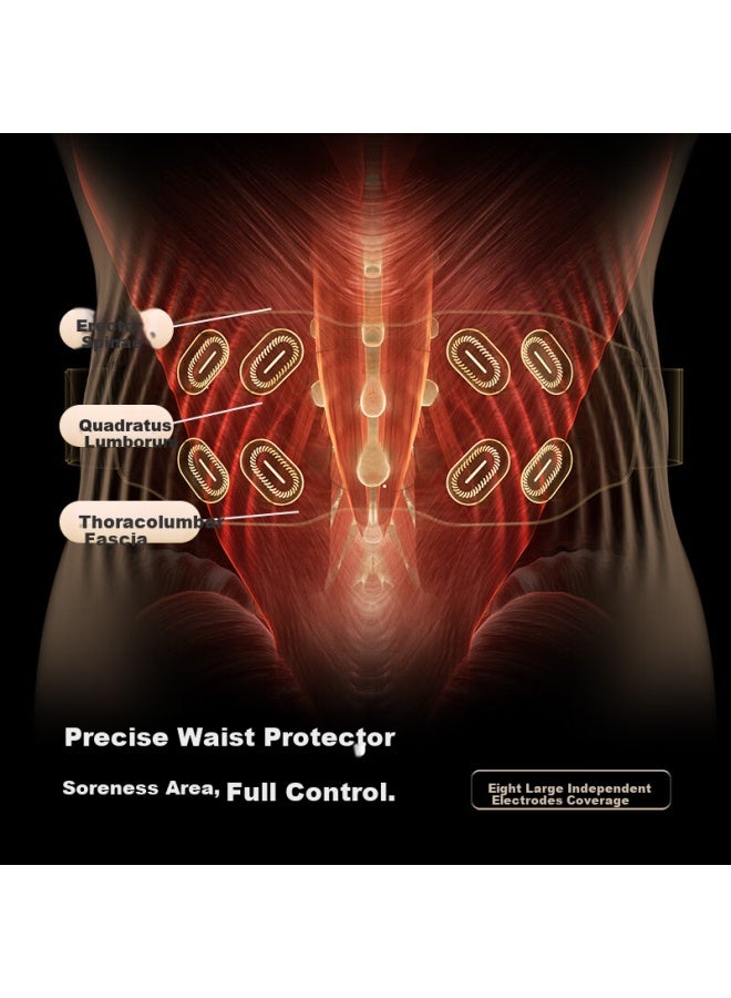Skg Massage Device Waist Massager G7 Ultra Yibo's Choice] Warm Uterus Back Support Hot Compress Pulse Vibration Titanium Gold Belt, Birthday And New Year Gift For Boyfriend Or Girlfriend - Image 4