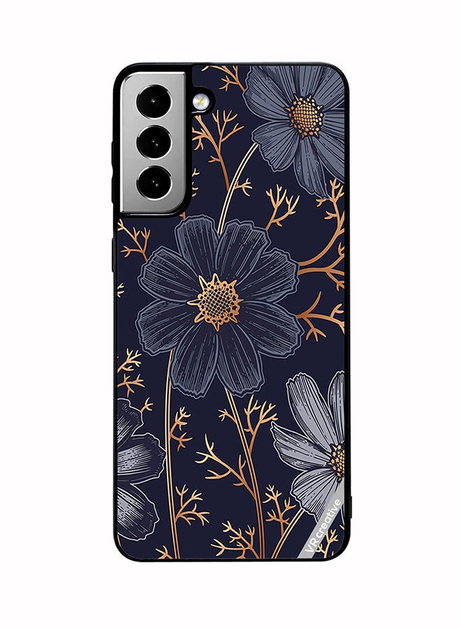 VR CREATIVE Protective Case Cover For Samsung Galaxy S21 FE 5G Flower Design Multicolour - Image 1