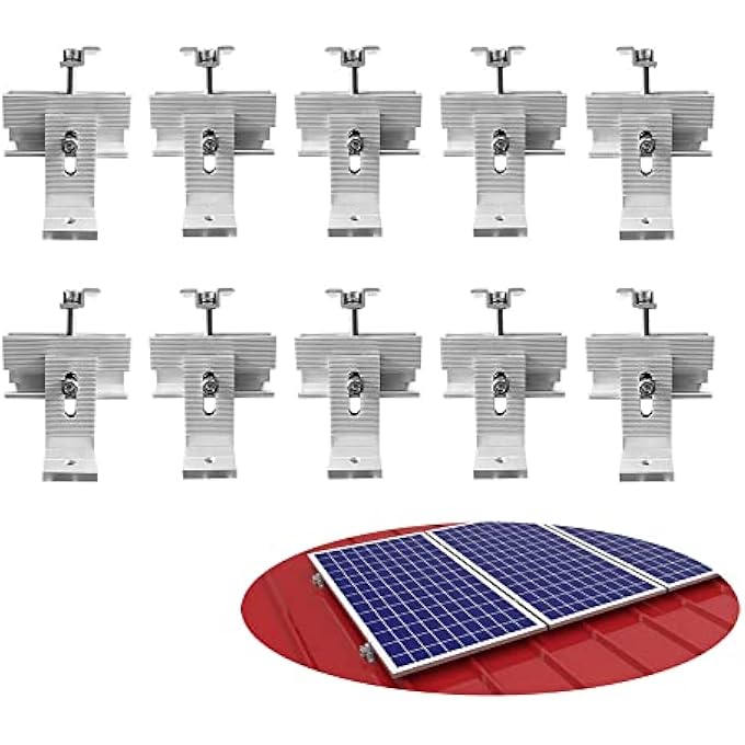 ROOF SOLAR PANEL INSTALLATION KITS, ROOF MOUNTING BRACKETS, ROOF SOLAR PANEL MOUNTING BRACKET SYSTEM KIT(FOR 1-4 PIECES SOLAR PANELS) - Image 1