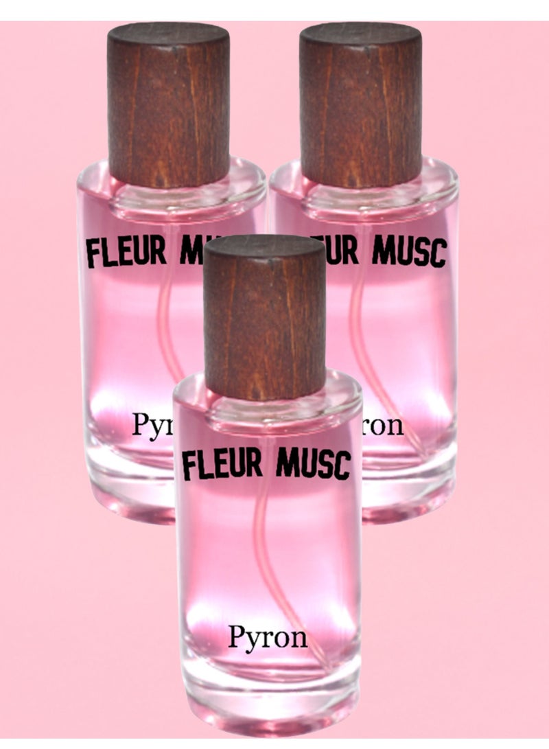 بيرون 3 قطع عطر فلور مسك 50 مل EDP - Image 1