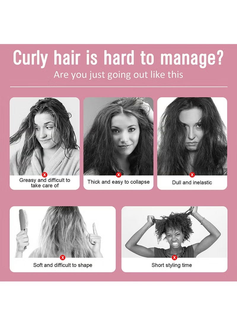 Immetee - Curl Hair Control Mousse Non Sticky Moisturizing Nourishing Repairing Curl Hair Foam Mousse for Hair Styling Volumizing and Against Frizz Professional Design for Curl Hair 200ml - Image 1
