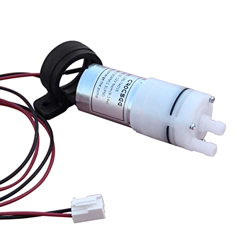 CrocSee DC 12V Mini Food Grade Self Priming Diaphragm Fresh Water Transfer Pump 1.3LPM, Replacement Pump for Ice Maker, Coffee Machine, Water Dispenser - Image 1