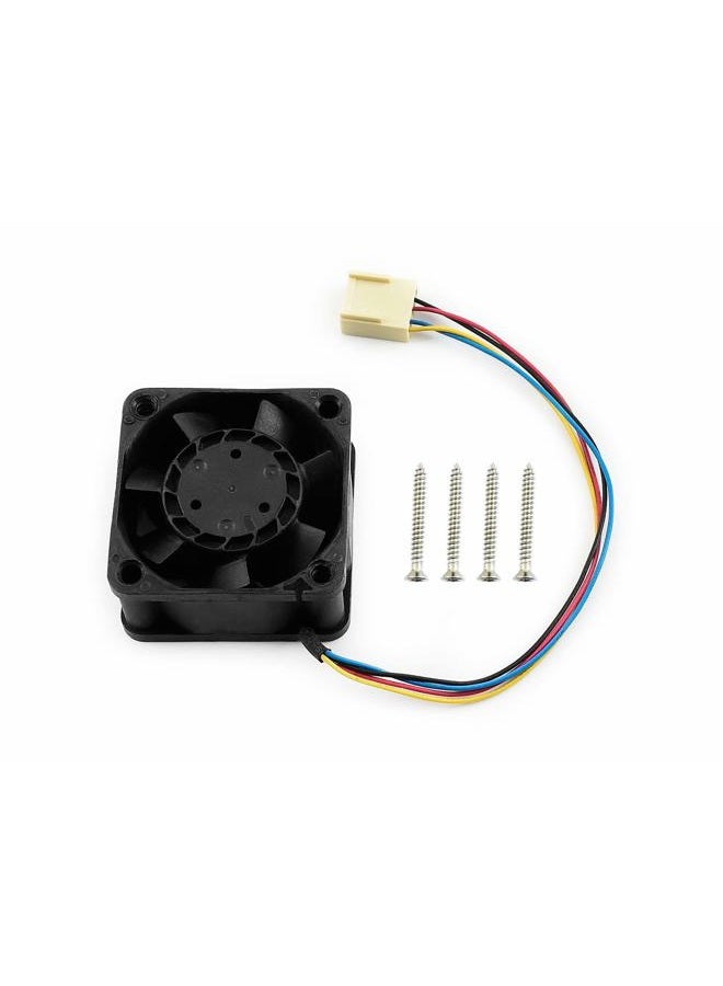 Waveshare Dedicated DC 5V Cooling Fan Compatible with NVIDIA Jetson Nano Developer Kit and B01 Version PWM Speed Adjustment Strong Cooling Air Fan 40mm×40mm×20mm with 4PIN Reverse-Proof Connector - Image 1