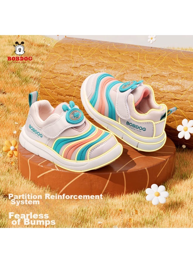 Babu Bean Babbudou Toddler Shoes, Spring And Autumn, For Baby Boys, Caterpillar Style, Non-slip, Breathable, Functional Children's Shoes, For Boys And Girls, Khaki, Size 24 - Image 2