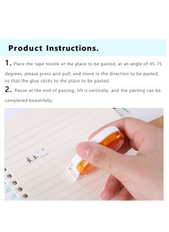 KASTWAVE Double-Sided Adhesive Scrapbook Runner Tape Roller - Random Color Permanent Adhesive Dots Roller Applicator Glue Roller Tapes - Great for Home, Office, Crafting Cards Paper 8MM*5MM-3PCS  - Image 5