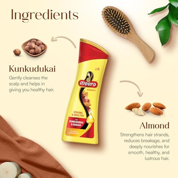 Meera Strong & Healthy Shampoo, 180ml - Image 2